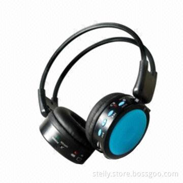 Card Reader Wireless Headphones, MP3 Headset, Built-in Rechargeable Li-ion Battery
